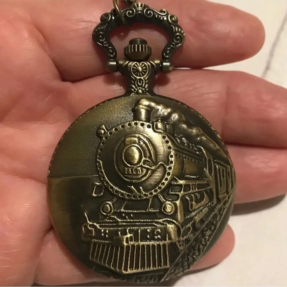 locomotive Train Pocket Watch. New - Picture 3 of 7